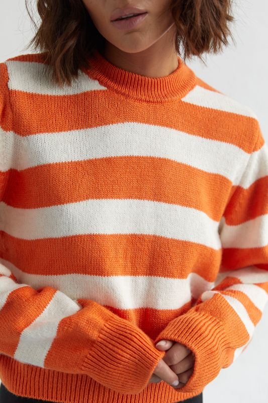В'язаний джемпер oversize в смужку