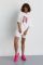 Жіночий костюм з футболкою oversize та велосипедками