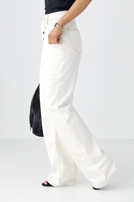 Джинси Wide Leg із акцентними швами