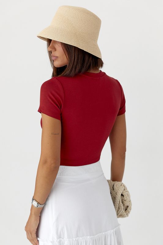 Однотонна футболка Massimo Dutti