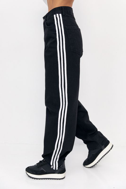 Жіночі джинси Baggy з лампасами