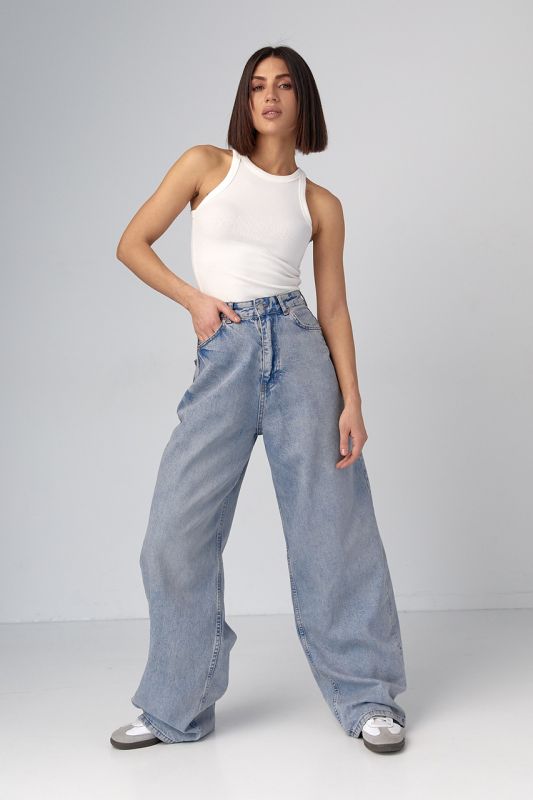 Жіночі широкі джинси wide-leg