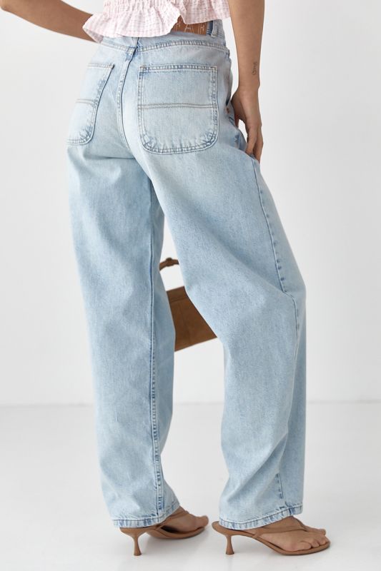 Однотонні джинси Baggy