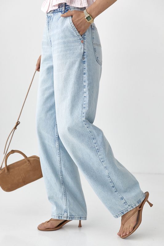 Однотонні джинси Baggy