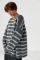 Тепла в'язана кофта oversize у смужку
