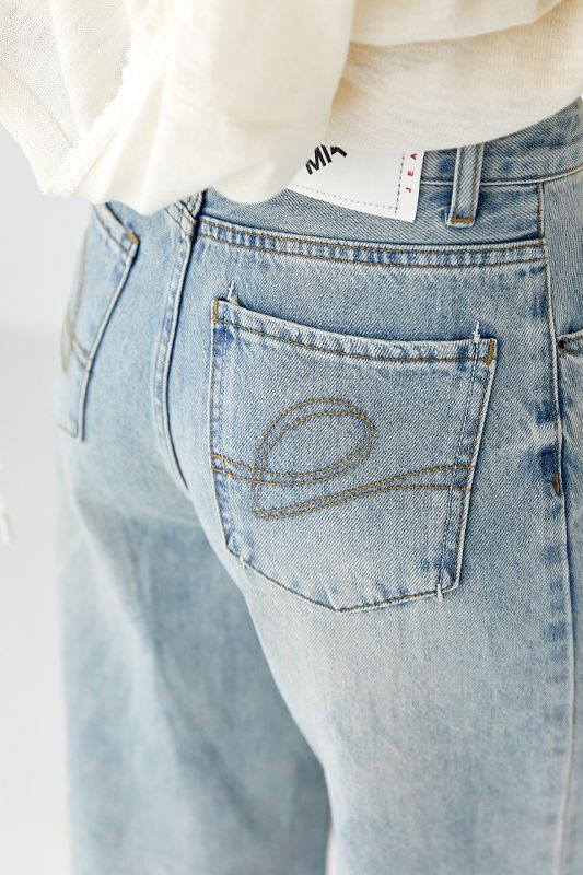 Джинси Wide leg з ефектом бруду
