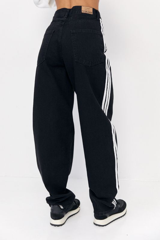 Жіночі джинси Baggy з лампасами